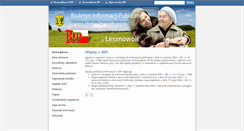 Desktop Screenshot of bip.gops-lesznowola.pl
