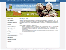 Tablet Screenshot of bip.gops-lesznowola.pl