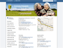 Tablet Screenshot of gops-lesznowola.pl